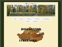 Tablet Screenshot of holzkontor-uckermark.de